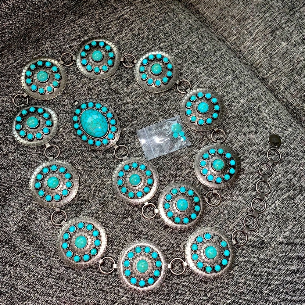 Turquoise Concho Belt